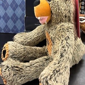 XL Plush Bear Dog Toy with Faux Fur